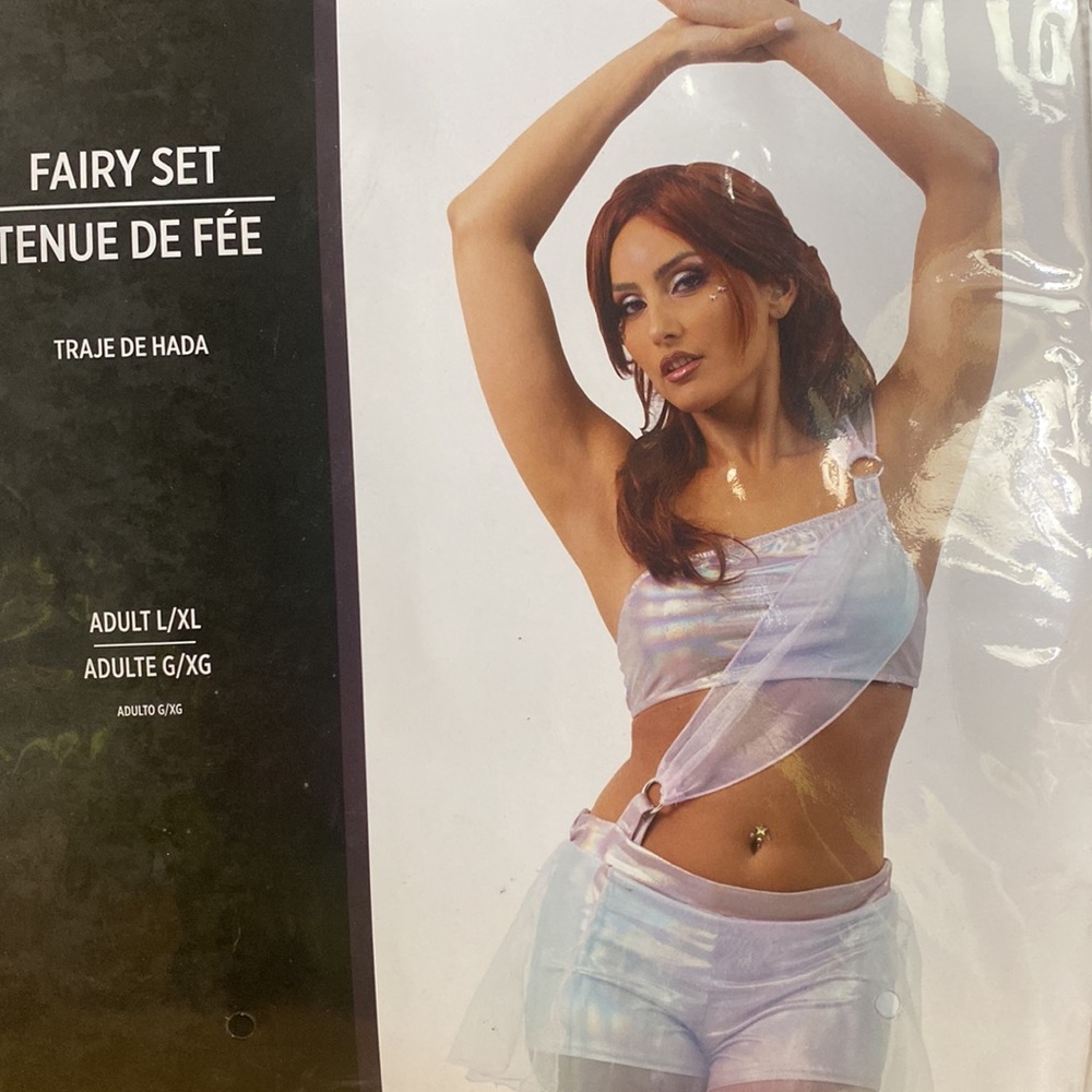 Holographic festival costume